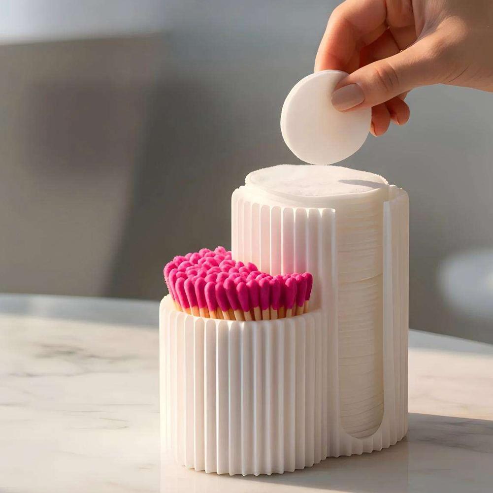Nail Art Pinterest - 면봉 보관함 메이크업 라운드 패드 홀더