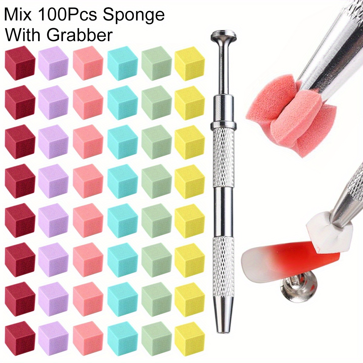 Nail Art Pinterest - 1/50/100Pcs 스퀘어 네일 아트 스폰지 세트