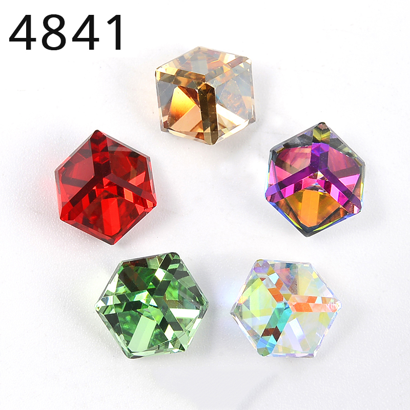 Nail Art Emerald - (1 조각) 4841 큐브 팬시 스톤