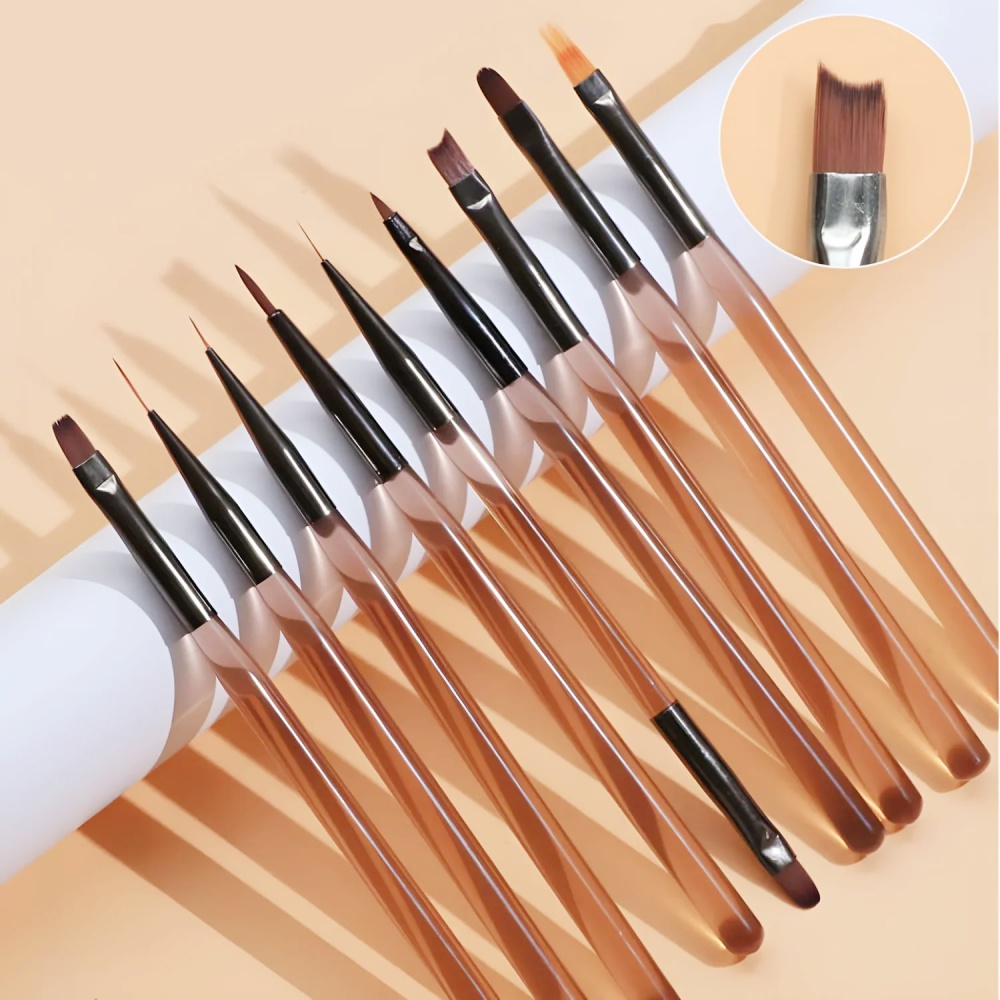 Nail Art Vector - 9PCS 네일 브러쉬 네일 아트 디자인