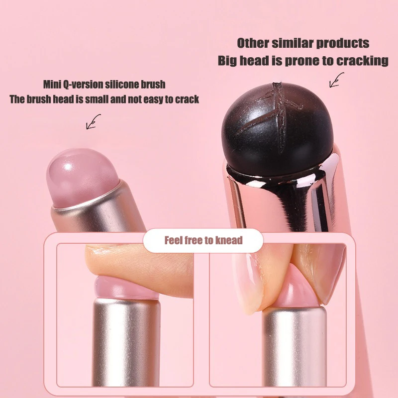 젤리 핑크 네일 아트 실리콘 브러쉬 재사용 가능 미러  - Nail Art Pink Soft 리뷰 및 가격