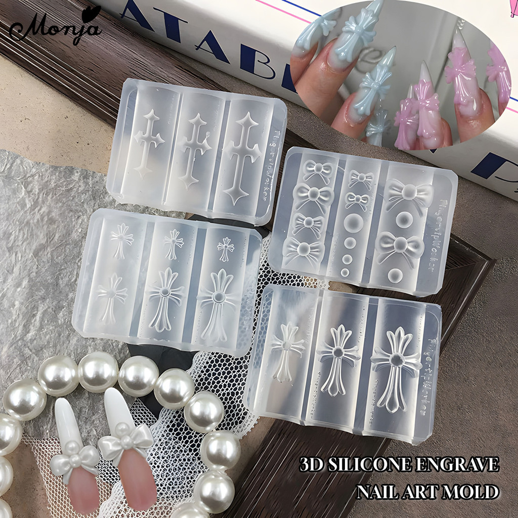 실리콘 크로스 네일 아트 몰드 3D 꽃 네일 참 몰드  - Nail Art Gothic 리뷰 및 가격
