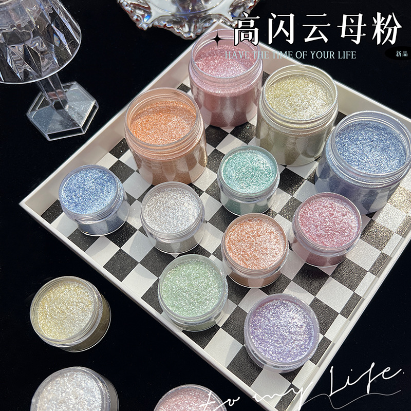 인어 다이아몬드 글리터 마이카 파우더, 네일 아트용 반 - Nail Art Emerald 리뷰 및 가격