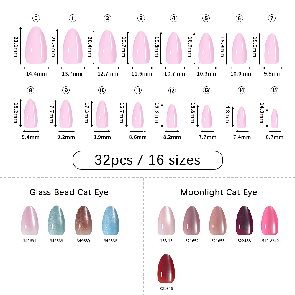VITAGWX 32개 프레스온 네일 아몬드 네일 팁 페 - Nail Art Glitter 리뷰 및 가격