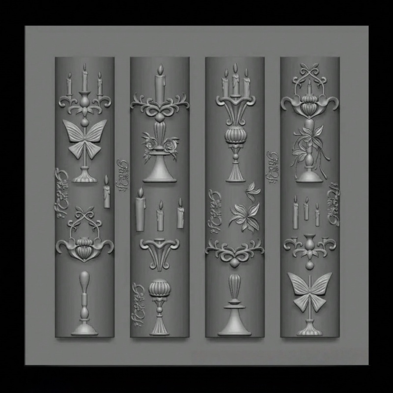 나비 캔들스틱, 장미 새장 윈드차임, 3D 소원 분수, - Nail Art Gothic 리뷰 및 가격