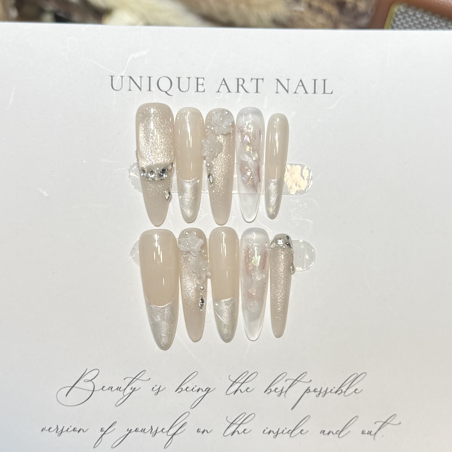프레스온 네일 10개입 퍼플 판타지 프렌치 매니큐어,  - Nail Art Glitter 리뷰 및 가격