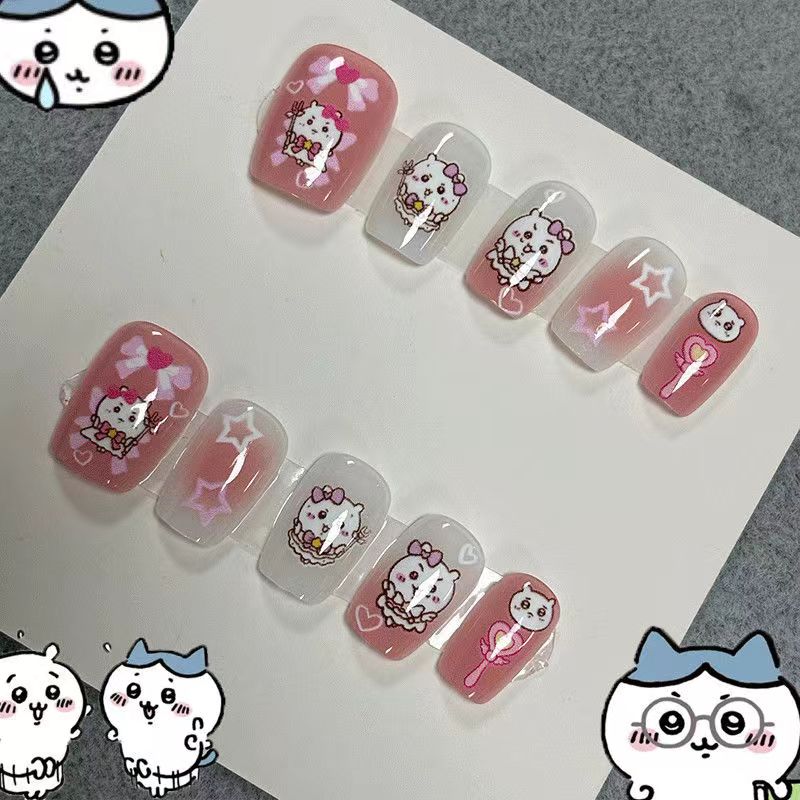 네일아트 이지 하치ワレ 우사ギ 카와이 웨어링 네일즈 카 - Nail Art Emerald 리뷰 및 가격