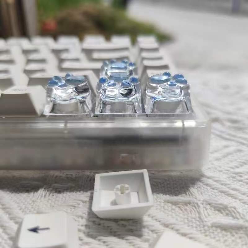 개인화 된 창조적 인 수제 사용자 정의 투명 고양이 발 - Nail Art Emerald 리뷰 및 가격