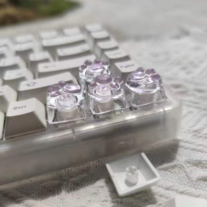 개인화 된 창조적 인 수제 사용자 정의 투명 고양이 발 - Nail Art Emerald 리뷰 및 가격