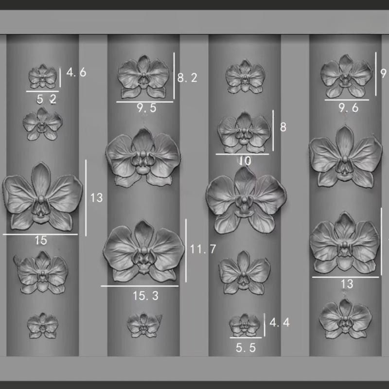 Z. 3D 팔레놉시스 꽃 실리콘 네일 몰드 DIY 달콤 - Nail Art Zone 리뷰 및 가격