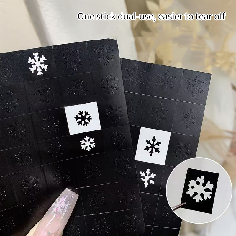 Z. 2 시트 네일 아트 에어브러시 스텐실 손톱용 눈송 - Nail Art Zone 리뷰 및 가격